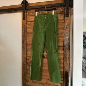 Anthropologie Maeve Olive Green Trousers